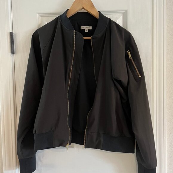 ALBION Black Bomber Jacket, Size M, in top shape! - Picture 6 of 9